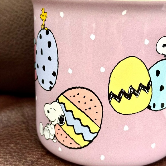 Peanuts Easter Fun - Snoopy & Woodstock with Easter Eggs Ceramic Mug - Picture 4 of 12